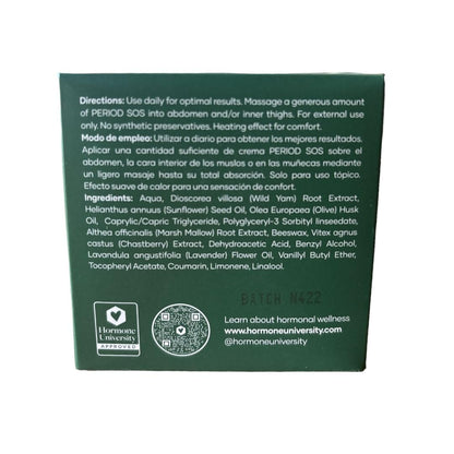 Glow Botanica - Period SOS - Real Wild Yam Cream for PMS Symptom Relief - Topical Supplement