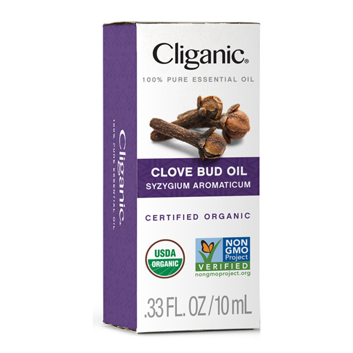 Cliganic Organic Clove Bud Essential Oil, 100% Pure Natural for Aromatherapy - Non-GMO Verified