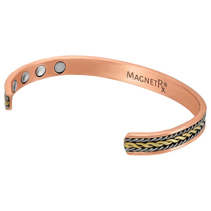 MagnetRX Women's Copper Bracelet - Effective 99.9% Pure Copper Magnetic Therapy Bracelets