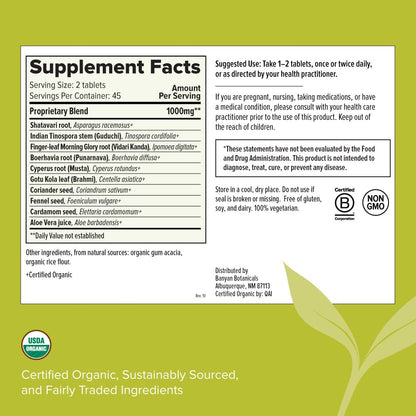 Banyan Botanicals Women’s Support - Organic Herbal Tablets - Promotes a Healthy Female Reproductive