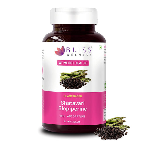 Sheltr Organic Shatavari Biopiperine | Women Health | Lactation Support Immunity Booster Menopause