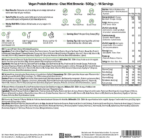 Protein Works - Vegan Protein Extreme - 29g Plant Based Protein - Added Vitamin Blend