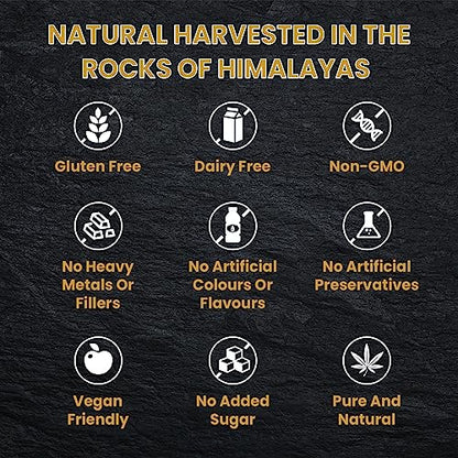 Shilajit Resin, Original Himalayan Shilajit 30g - Gold Grade 100% Pure, Rich in Fulvic