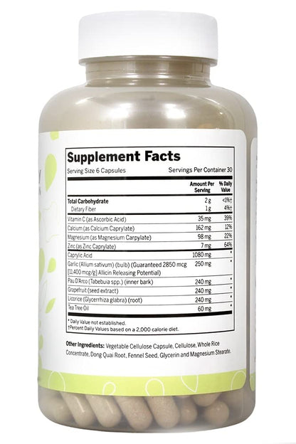 Lucky Vitamin - Yeast-Defense Formula - 180 Veg Capsules
