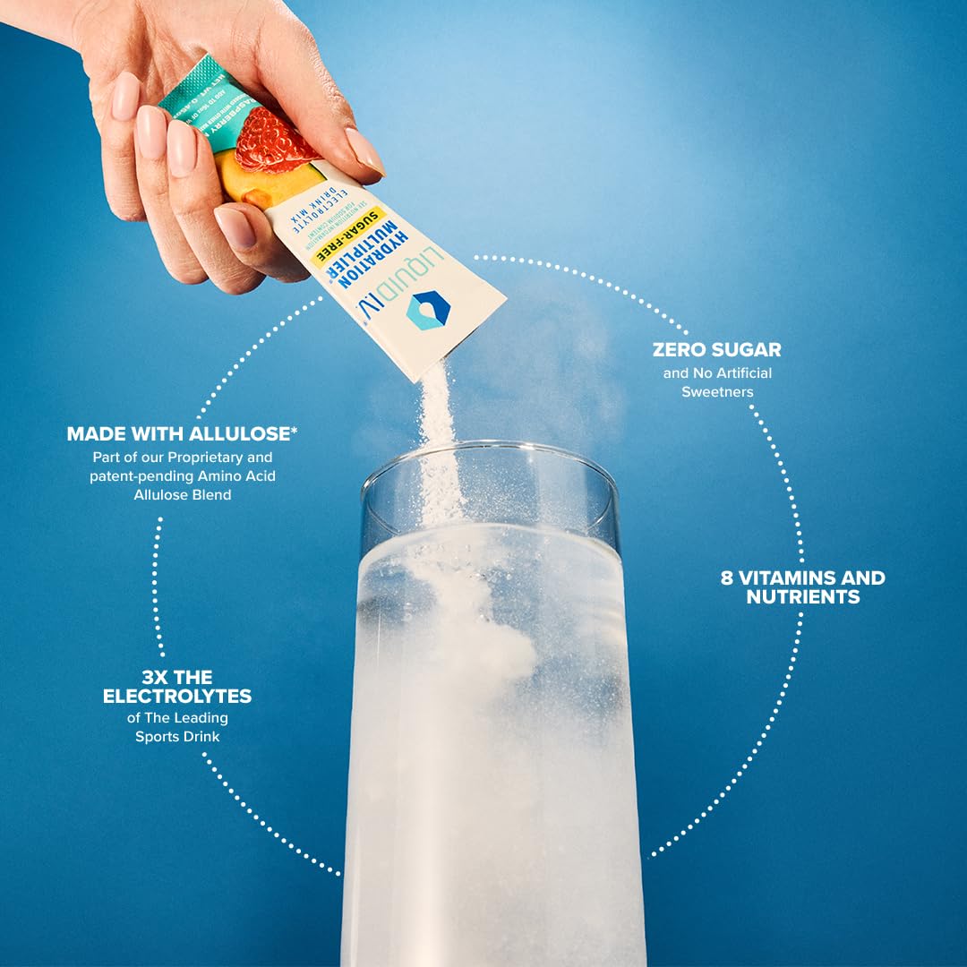 Liquid I.V. Sugar-Free Hydration Multiplier - Raspberry Melon - Hydration Powder Packets