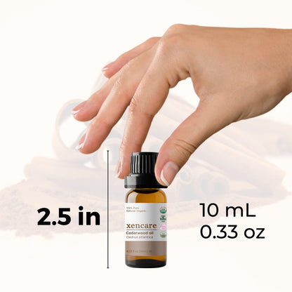xencare Cedarwood USDA Organic Essential Oil - 100% Pure Natural Undiluted