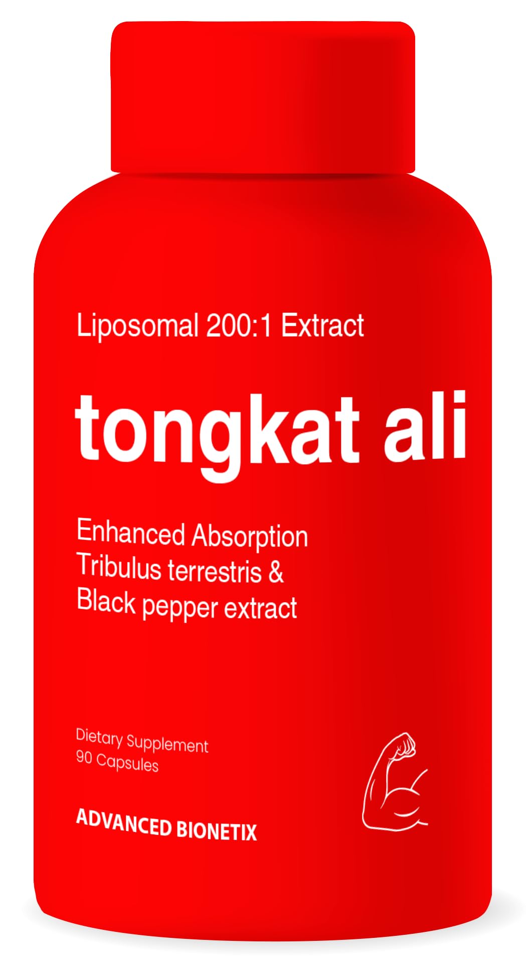 Advanced Bionetix Liposomal Longjack Tongkat Ali Extract Capsules - Powerful Pure Extract - Strength, Drive, Performance & Muscle Mass