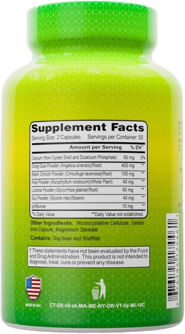 ALFA VITAMINS Menopax Women's Formula, Gluten Free Vitamin for Menstrual Health and Overall Wellness, Supports Joints, Energy, and Cycle Balance, Dietary Supplement for Women, 100 Capsules