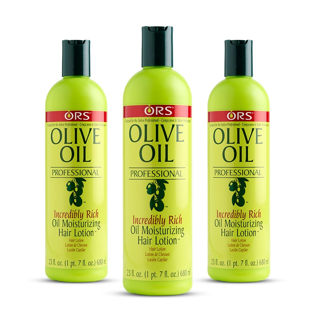 ORS Olive Oil Professional Incredibly Rich Oil Moisturizing Hair Lotion 23 Ounce (Pack of 3)
