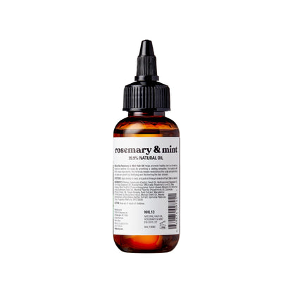 Red by Kiss Professional 99.9% Natural Hair Oil, Organic Vegan Oil Blend for Hair Growth & Refresh, Biotin Infused, Nourish & Add Shine & Smooth (Rosemary & Mint, 2.5 Fl Oz)