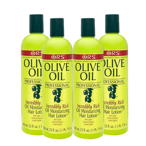 ORS Olive Oil Professional Incredibly Rich Oil Moisturizing Hair Lotion 23 Ounce (Pack of 4)