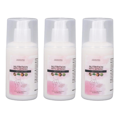 Phyto Estrogen Cream, Menopause Relief, Hormone Support, Sleep Enhancement, Ingredients, 3pcs 100ml