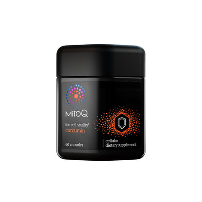 MitoQ Curcumin Longvida Lipidated Formula Mitochondria-targeted Antioxidant - Ultra Bioavailable & Sustained Action Free-Form Curcumin, 60 Capsules
