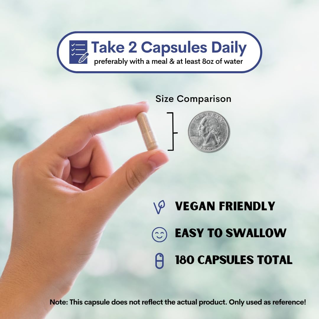 Agaricus Blazei Organic Mushroom Extract for Immune & Energy Support - 30% Polysaccharides & 180 Veggie Capsules - Non-GMO, Gluten-Free, Vegan-Friendly Supplement