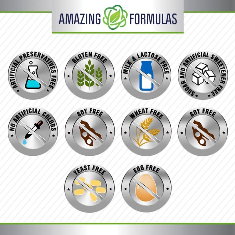 Amazing Formulas Selenium Supplement - 100 Mcg Per Serving - 250 Tablets - Non-GMO - Gluten Free - Made in USA