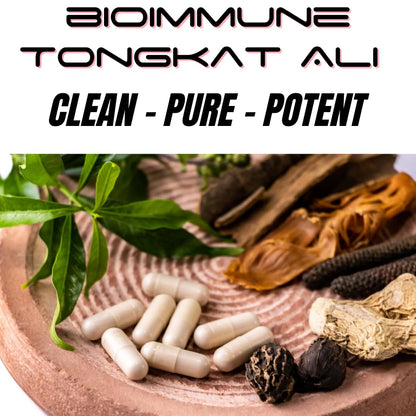 BioImmune Longjack Tongkat Ali Ultra Concentrated Purified Extract Capsules - Strength Muscle Mass, Drive, Performance