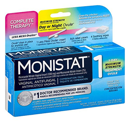 Monistat Combination Pack with 1-Ovule Insert with Applicator and External Cream