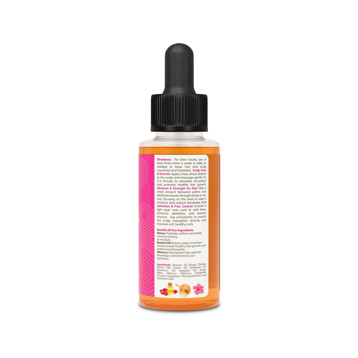 Taliah Waajid Love My Natural Hair Batana Oil Gro Drops 2oz - For Hair & Scalp with Batana Oil - Strengthens, Soothes Dry Scalp & Promotes Healthy Hair Growth for Natural, Curly, Coily Hair