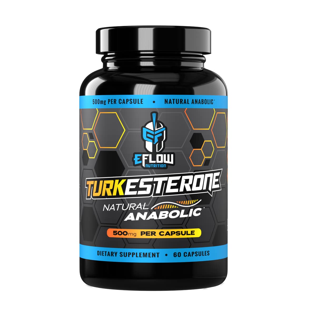 eFlow Nutrition Turkesterone (500 mg) Ajuga Turkestania Extract Complexed 