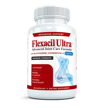 Flexacil Ultra (3 Bottles) Maximum Strength Joint Health & Support Supplement - Glucosami