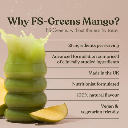 FS-Greens - 21 Advanced Greens, Superfoods, and Adaptogens Including KSM-66