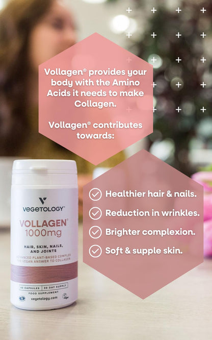 Vegetology Vollagen Plant Based Complex - Plant Based Protein Alternative to Collagen