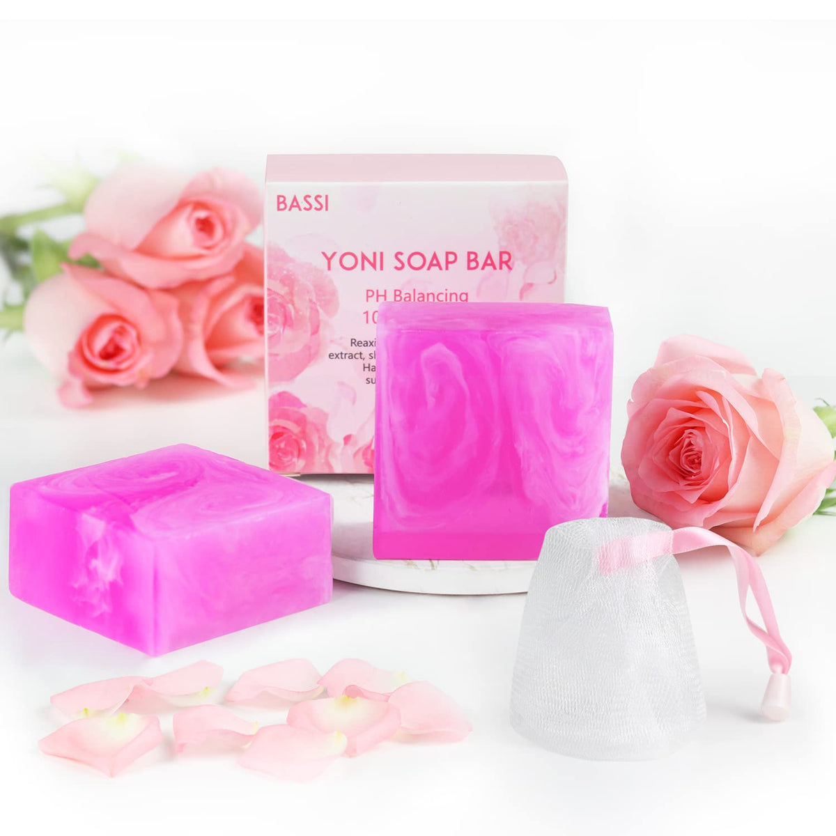 Yoni Soap Bars Vaginal Wash 2 PCS, 100% Natural Organic Yoni Bar Soap for Women Ph Balance Yoni