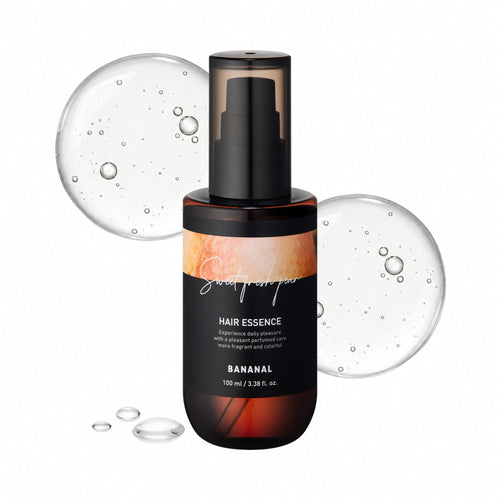 BANANAL 2-in-1 Hair Serum & Perfume Oil - Korean Hair Care, Moroccan Argan Oil & 12 Amino Acids for Dry Damaged Hair, Anti-Frizz Glass Hair Shine, Paraben-Free, Sweet Fresh Pear, 3.38 fl oz