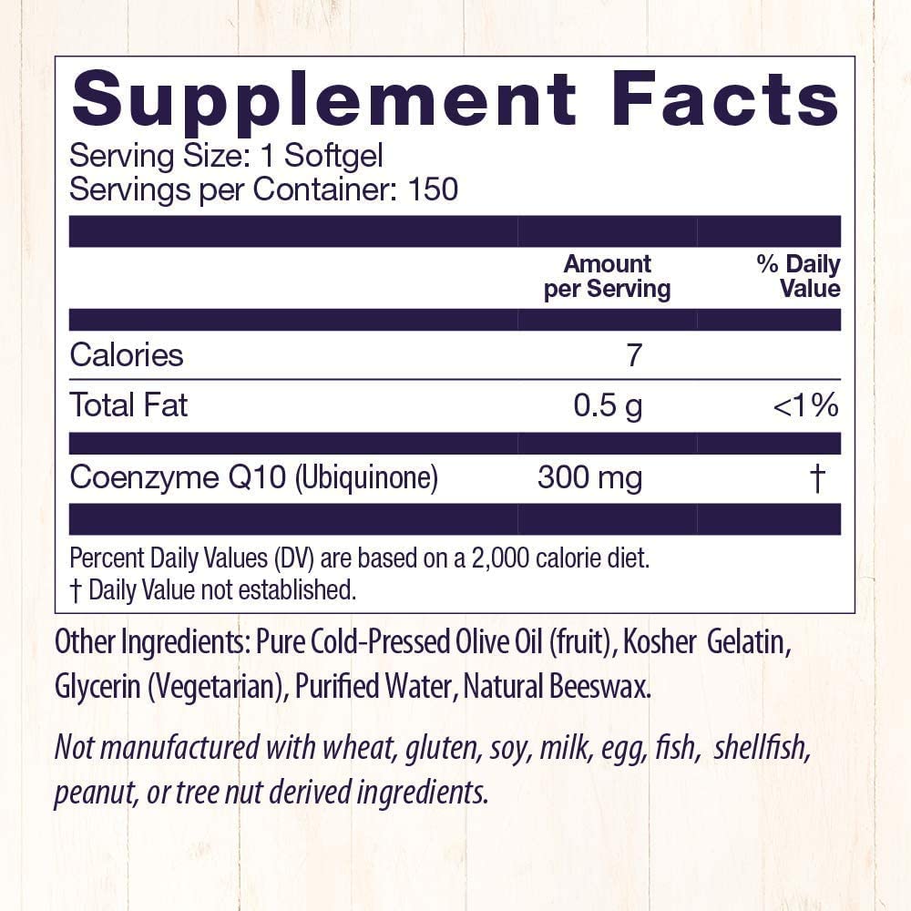 Healthy Origins CoQ10 (Kaneka Q10), 300 mg - Heart Health & Energy Supplement