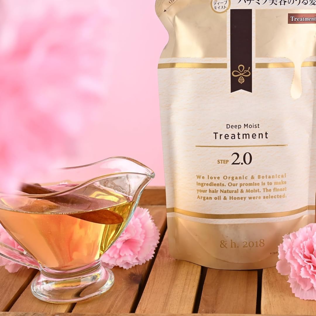 Deep Moist - Deep Moisturizing & Repairing Hair Oil for Dry/Damaged Hair, Honey-Infused, Sulfate/Paraben Free, French Lavender Honey Scent, Hair Care for Women - 350g