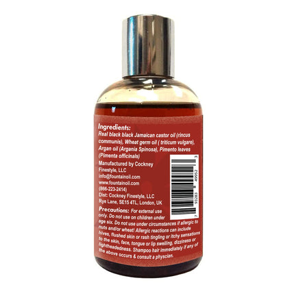 Fountain Mighty Roots with Jamaican Pimento Black Castor Oil 4 Ounce (Pack of 2)