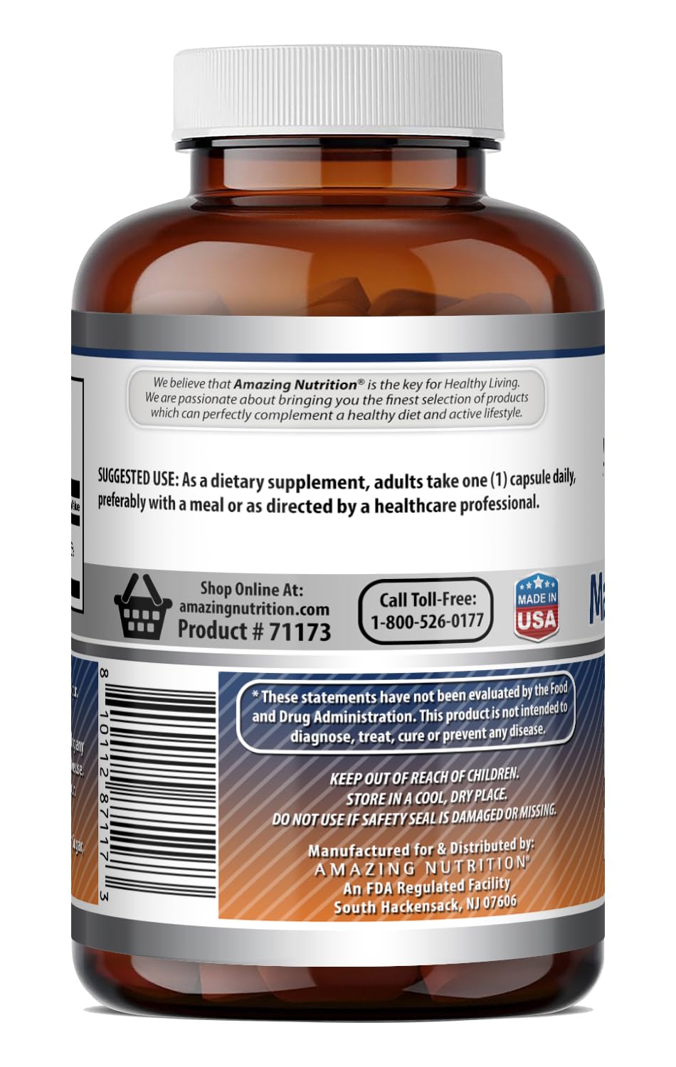 Amazing Formulas Magnesium Oxide Supplement - 500 Mg per Serving - 90 Capsules - Non-GMO - Gluten-Free - Made in USA