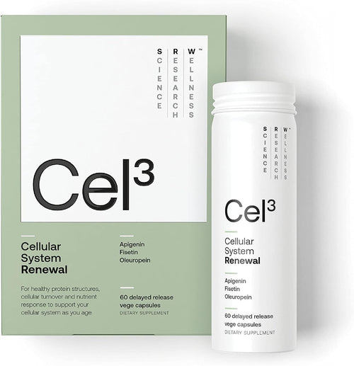 SRW Laboratories Cel³ Renewal - Supports Youthful Cell Function and Renewal, Eliminates Cellular Waste and Supports Healthy Aging - 60 Capsules
