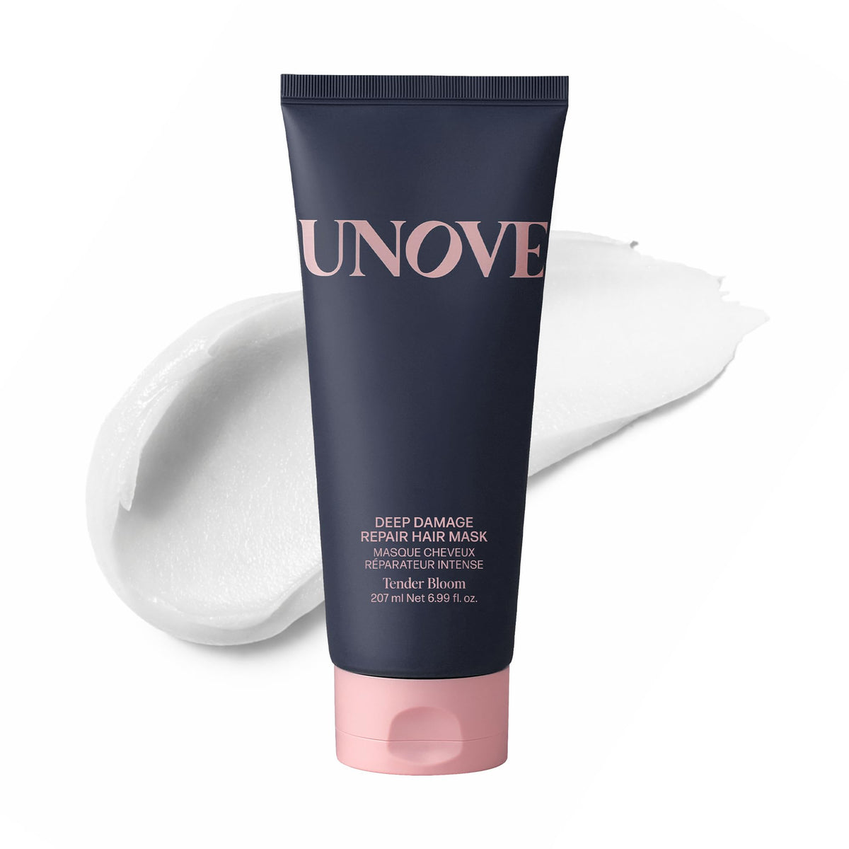 UNOVE Deep Damage Repair Hair Mask - Protein Hair Treatment & Hair Mask for Damaged Hair - Deep Conditioning & Keratin Hair Mask for Dry, Frizzy Hair - Korean Hair Care - Tender Bloom, 7 fl oz