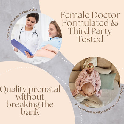 Research Labs Prenatal Vitamins for Women 2 Fer 1 Ad: 6X More Bioavailable Methylated Folate Folic Acid MTHF 5 - Supports Brain Development, Healthy Growth