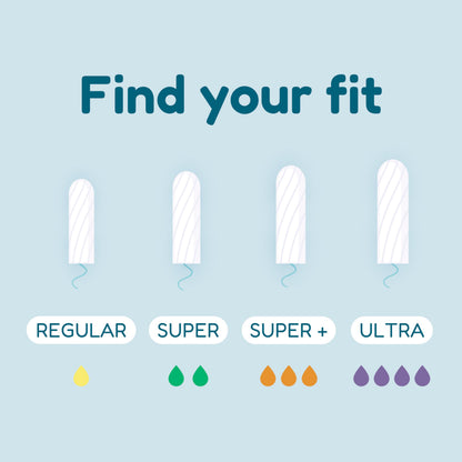 o.b. Tampons - Non-Applicator Tampon, Unscented - Super Plus Tampons, 40ct