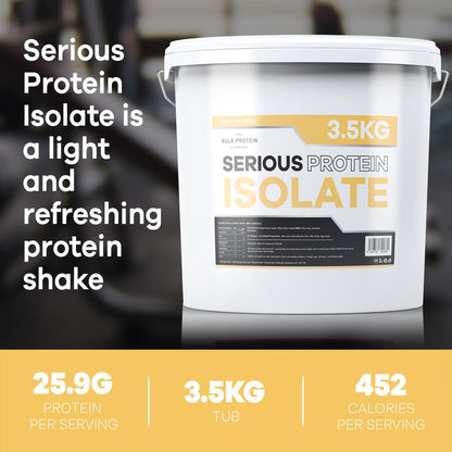 The Bulk Protein Company, Serious Protein Isolate - 3.5kg - Whey Protein Iso
