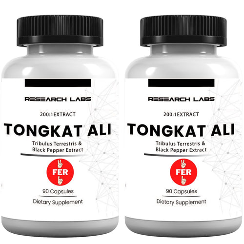 Research Labs Longjack Tongkat Ali Extract Capsules - Highly Concentrated Potent Extract - Strength, Drive, Performance & Muscle Mass