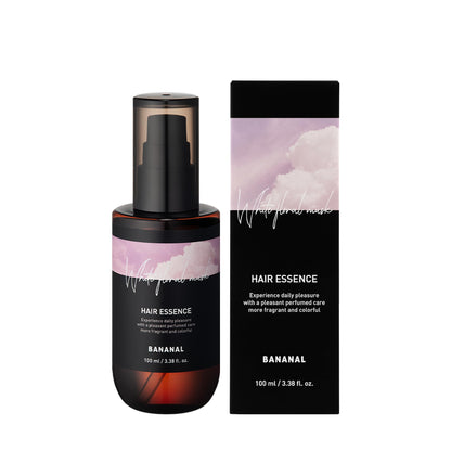 BANANAL 2-in-1 Hair Serum & Perfume Oil - Korean Hair Care, Moroccan Argan Oil & 12 Amino Acids for Dry Damaged Hair, Anti-Frizz Glass Hair Shine, Paraben-Free, White Floral Musk, 3.38 fl oz