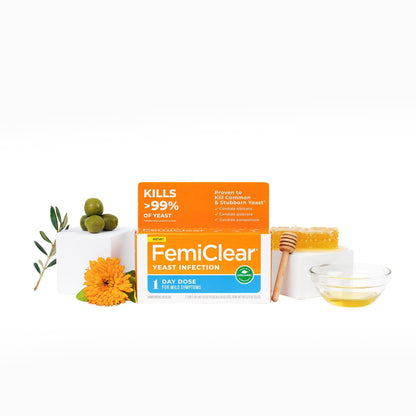 FemiClear 1-Day Dose Yeast Infection - Yeast Infection Relief - Homeopathic Solution