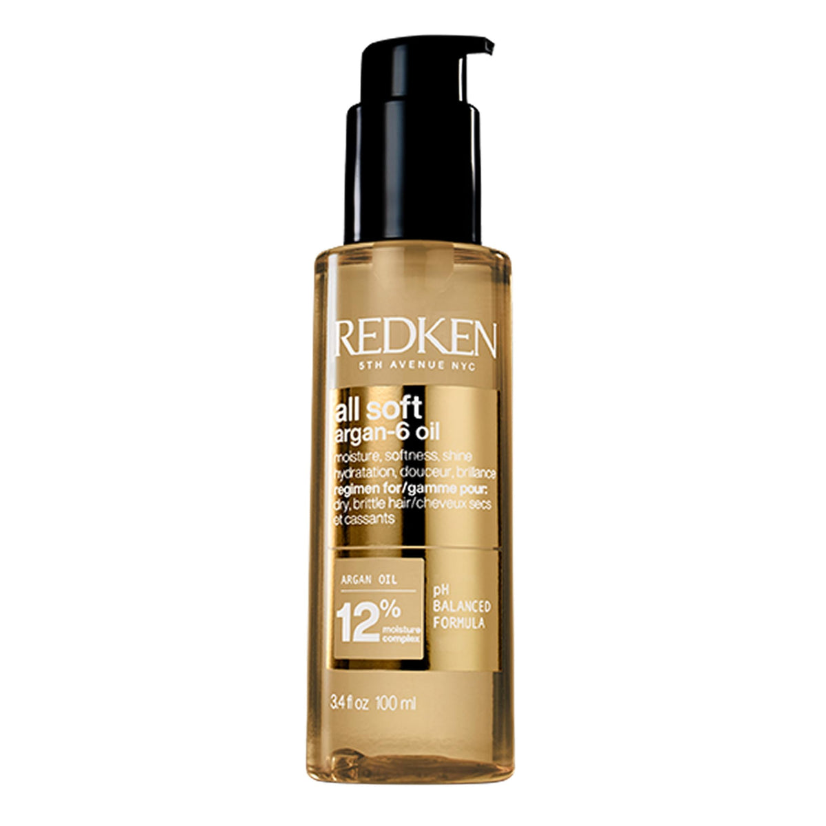 Redken All Soft Argan-6 Oil Treatment For Dry Hair - Deeply Conditions Hair, Adds Softness and Shine With Argan Oil