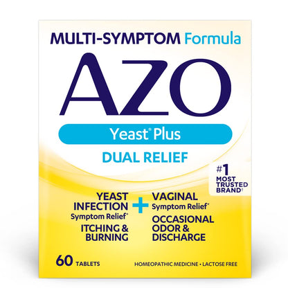 AZO Bladder Control with Go-Less & Weight Management Dietary Supplement & Yeast Plus Dual Relief