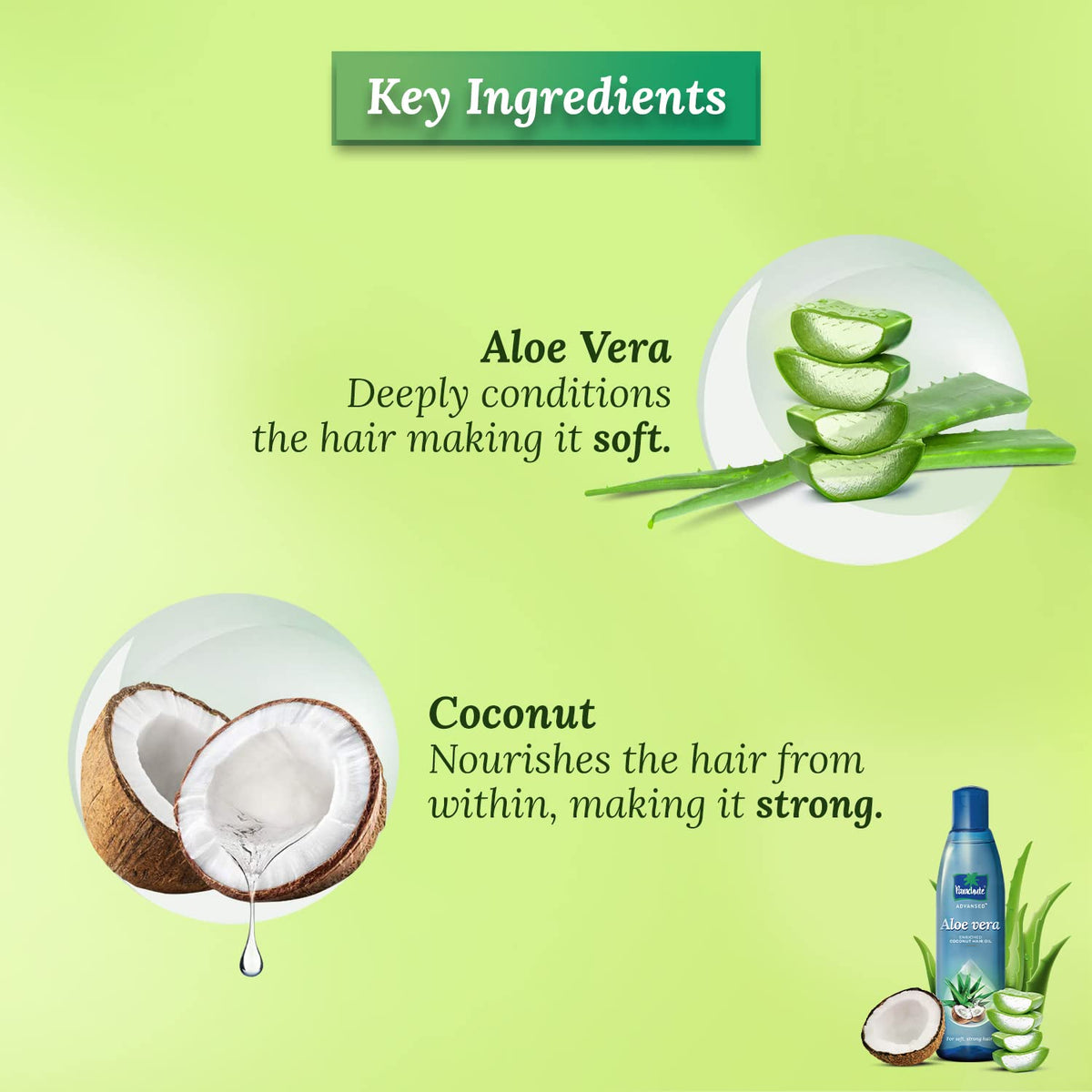 Parachute Advansed Aloe Vera Enriched Coconut Hair Oil - For Strong, Soft & Silky Hair - Deep Nourishment & Conditioning - All hair Types - 8.4 Fl.oz., Indian Hair Oil
