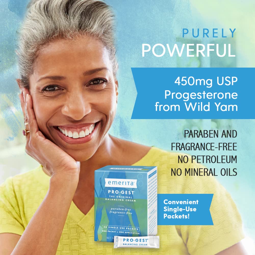 Emerita, Pro-Gest Paraben Free, 48 Count