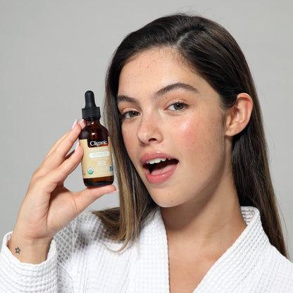 Cliganic USDA Organic Argan Oil, 100% Pure - for Hair, Face & Skin - Natural Cold Pressed Carrier Oil