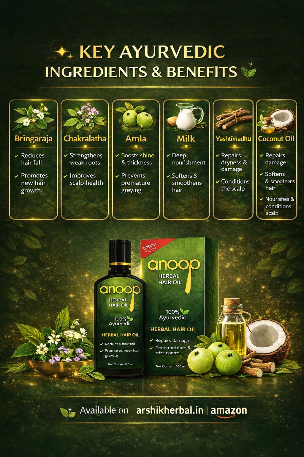 Anoop Herbal Hair Oil-100 ML