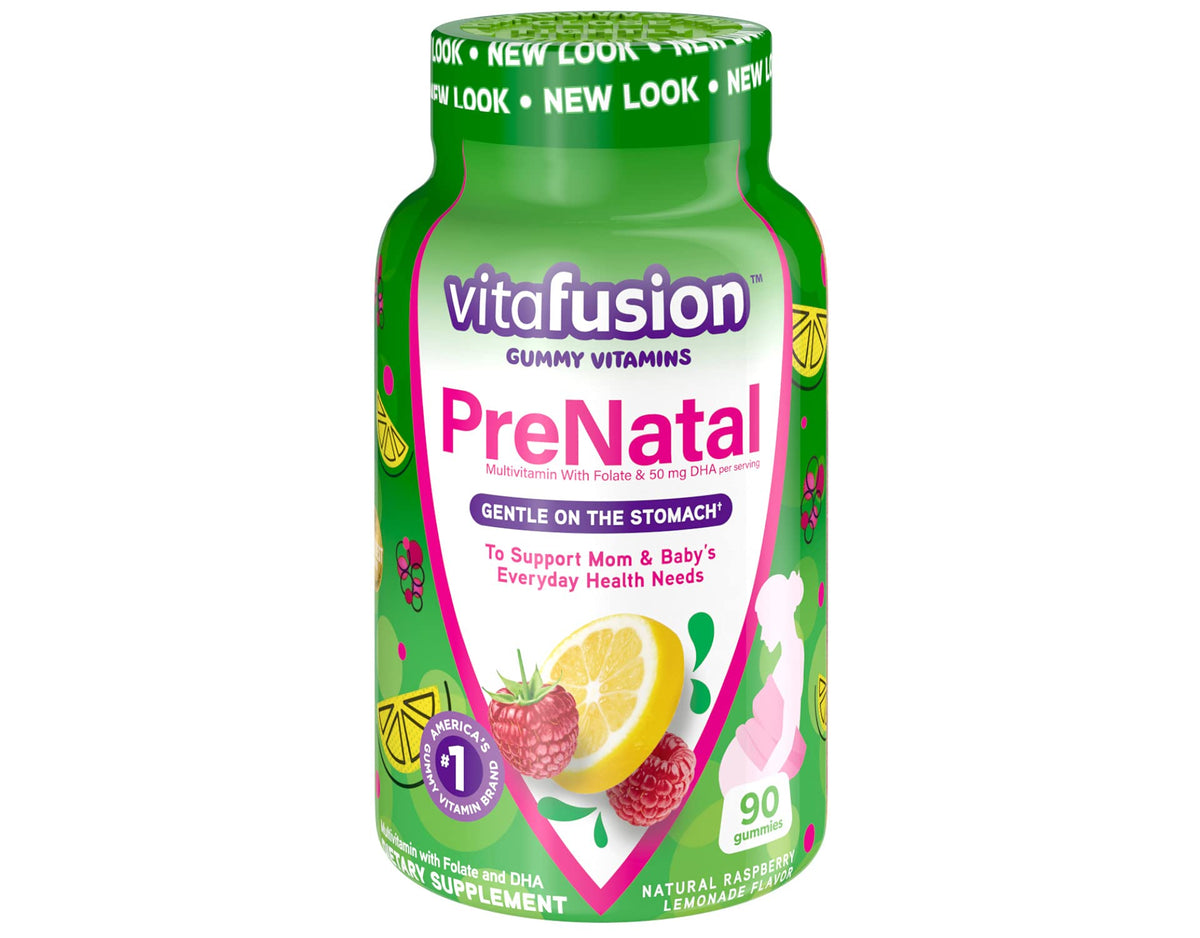 Vitafusion Prenatal, Gummy Vitamins, 90 Count (5Pack (90 Count))
