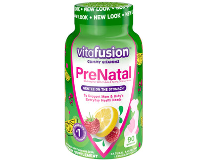 Vitafusion Prenatal, Gummy Vitamins, 90 Count (5Pack (90 Count))