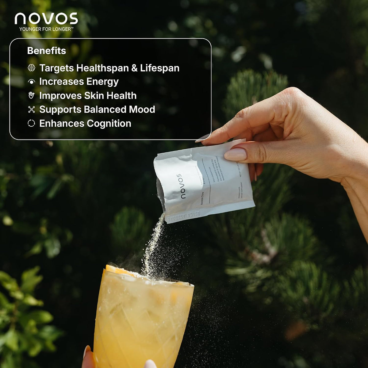 Novos Core Orange + Vital Chews + Boost NMN – Advanced Longevity System - Drink Mix, Chews & Capsules for Cellular Energy, Organ Health & DNA Support