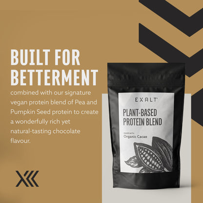 EXALT Vegan Protein Powder - 100% Plant-Based - Gluten Free - Keto Friendly